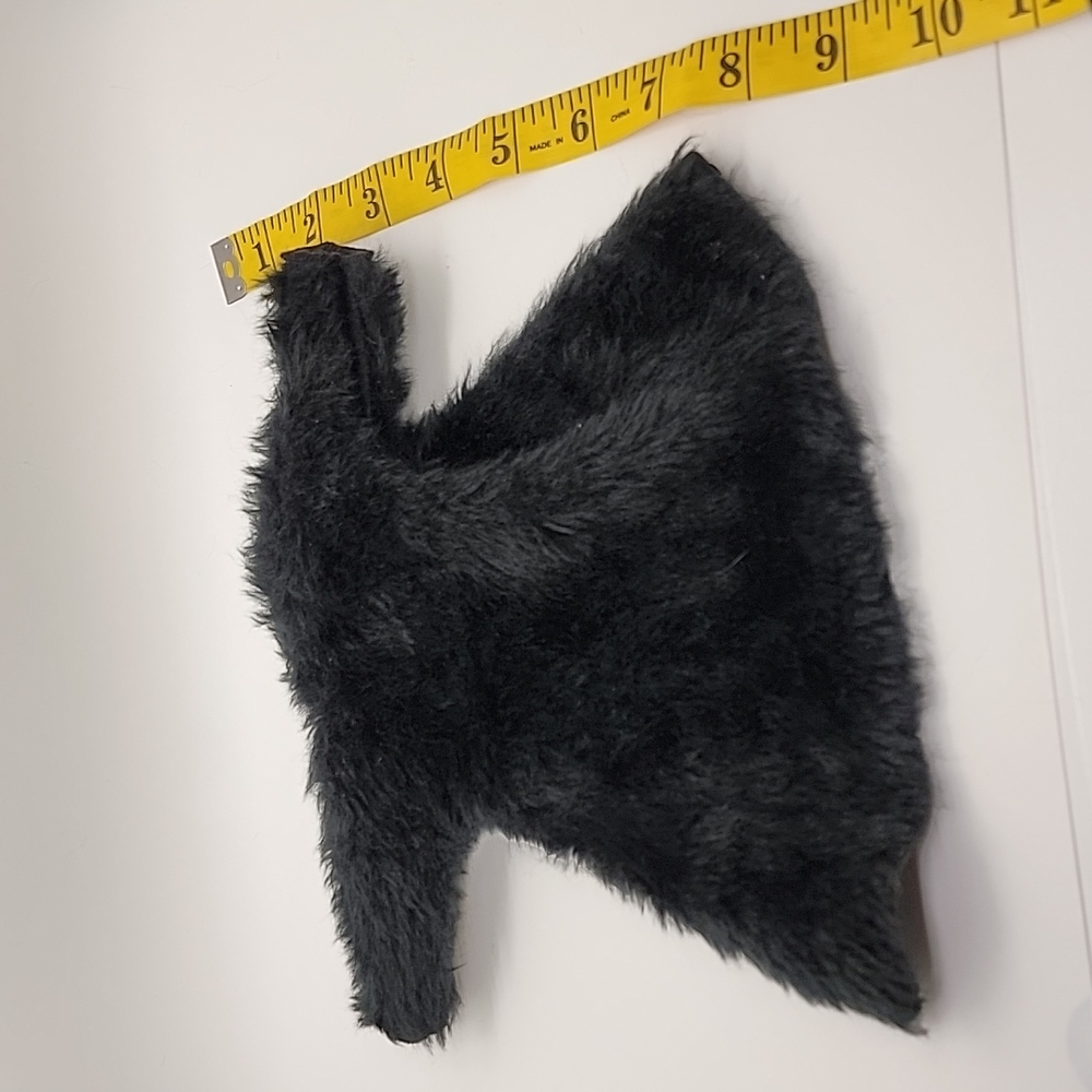 Handmade Black Fur Doll Coat - Picture 3 of 4